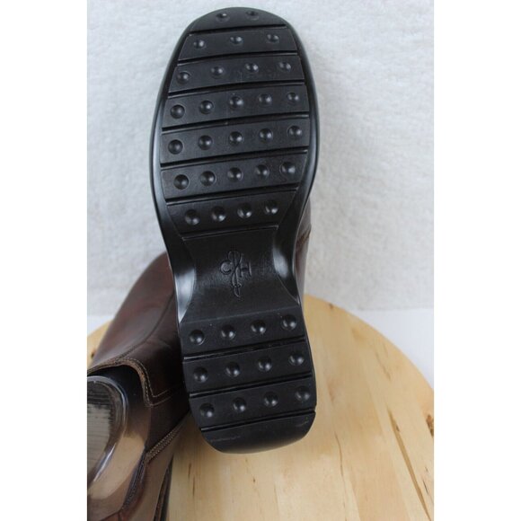 Cole Haan Slip On Shoe Men Size 11.5 Leather Brown Loafer Zeno Split Toe Comfort - Picture 9 of 13